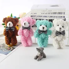 Брелок Плюшевый медведь кулон керлинг медведь сумка изысканный ключ кольцо Висячие украшения детские игрушки подарок на день рождения Детские аксессуары