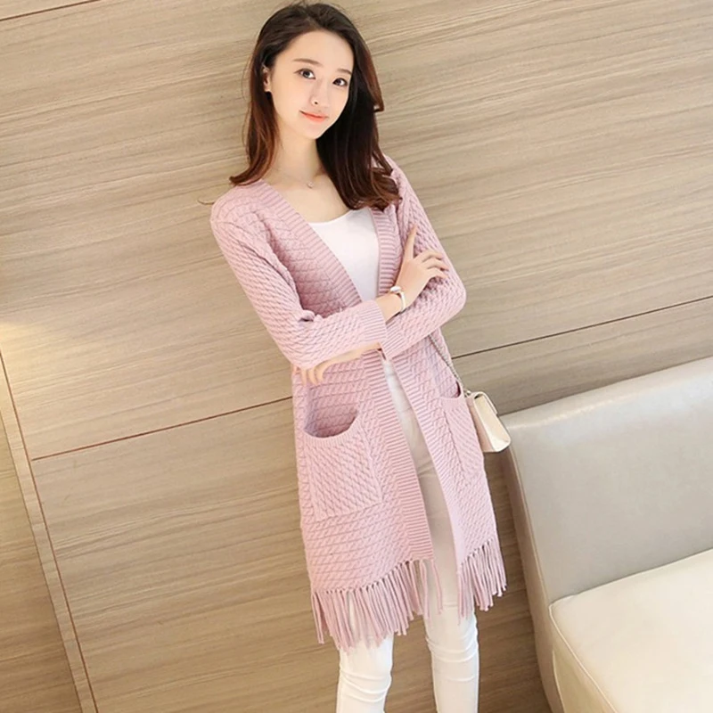 2018 новое зимнее пальто для женщин в Длинный свитер кардиган шаль|coat for women|coats