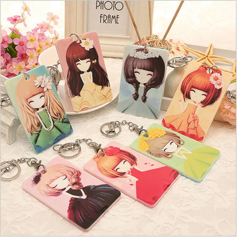 

Cute card case Key holder Bank Credit Card Holders Card Bus ID Holders Identity Badge with Cartoon Retractable Reel Kid Gift