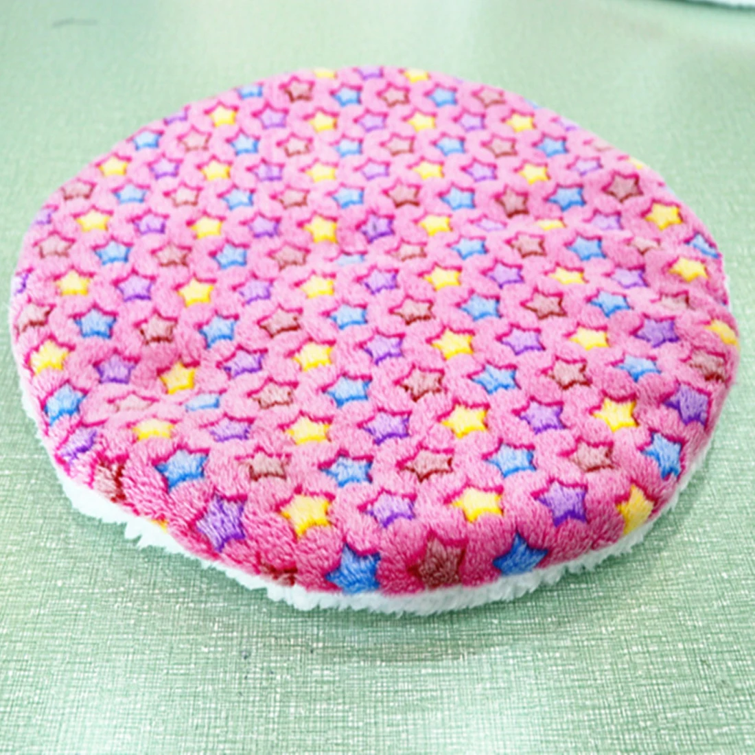 

Winter Warm Round Dog Bed Soft Fleece Pet Blanket Cat Litter Puppy Sleep Mat Lovely Mattress Cushion for Small Medium Dogs Cats