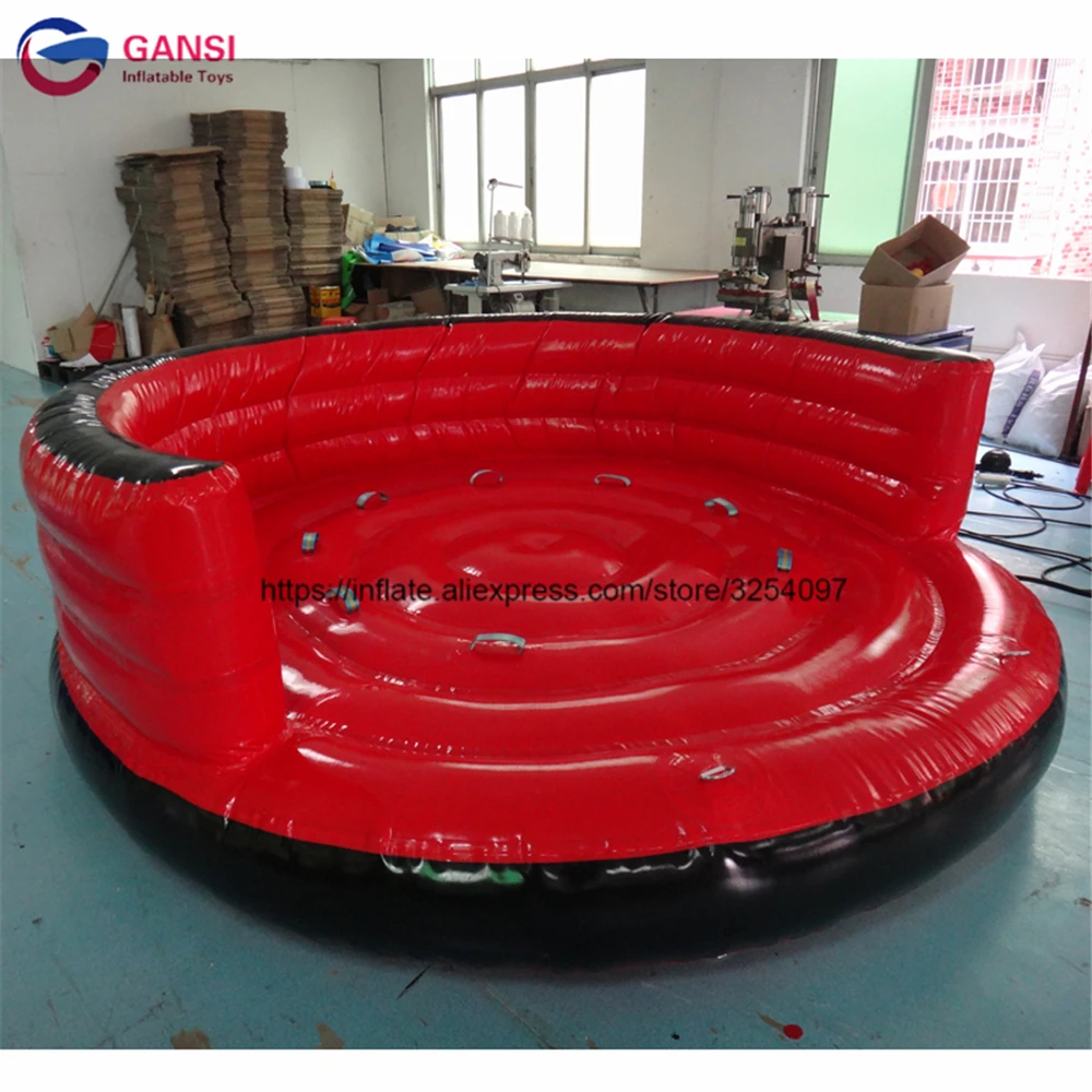 Crazy water game 3m diameter 1.0m height inflatable water UFO with cheap price high quality inflatable flying fish air sofa