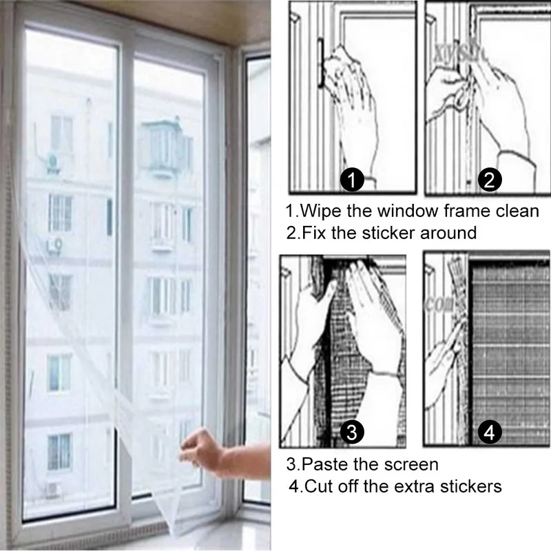 Indoor Insect Fly Mosquito Net Screen Curtain Mesh Bug Mosquito