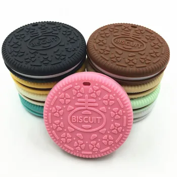 

NEW Baby Teether Biscuit 5pc Nursing Accessories Cookies Silicone Cookies Teether Baby Shower Gift Bite Toys Silicone Teether