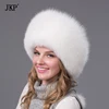 Winter unisex fox fur hat Sheepskin hat fox/raccoon Fur Hat muticolors ladies winter headgear Russian outdoor beanies cap HJL-02 ► Photo 2/6