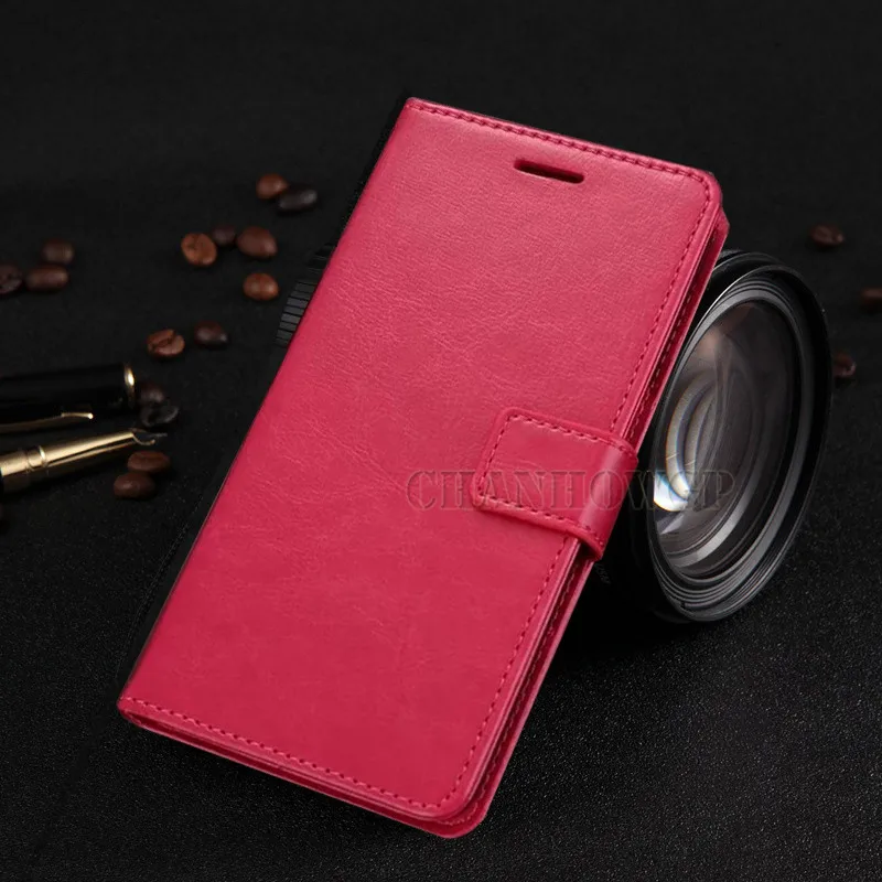 Кожаный чехол-книжка для Xiaomi Mi 9 9T 8 SE A1 A2 Lite F1 Redmi K20 7A 6 6A S2 Note 7 Note 6 Note 5 Pro Global Wallet Funda - Цвет: Rose Red