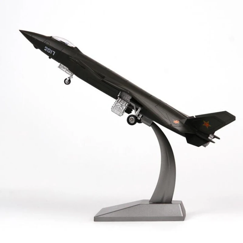 1: 72 ЧЕРНЫЙ Stealth Jet сплава четвёртого поколения истребитель 20 J20 стационарная модель Игрушечная модель самолета статическая модель мемориал