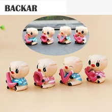 Backar Авто смолы любовь со Свинкой из мультфильма «Тачки»; украшение для укладки волос для форд фиеста ranger Honda Accord 2003-2007 Citroen C5 C3 аксессуары