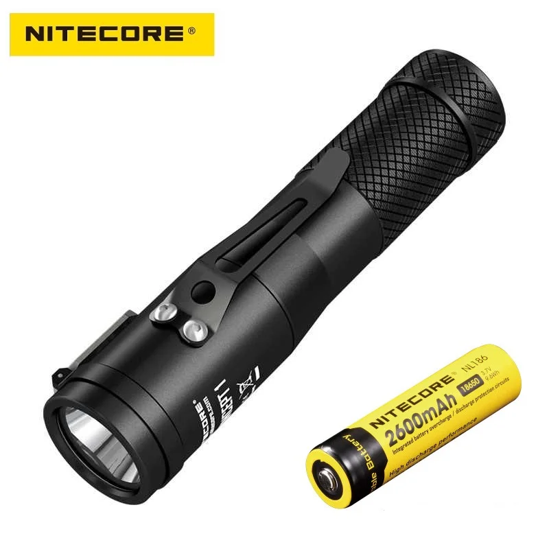 NITECORE концепция 1 светодиодный фонарик CREE XHP35 HD E2 1800 люмен 220 м на 18650 Батарея для