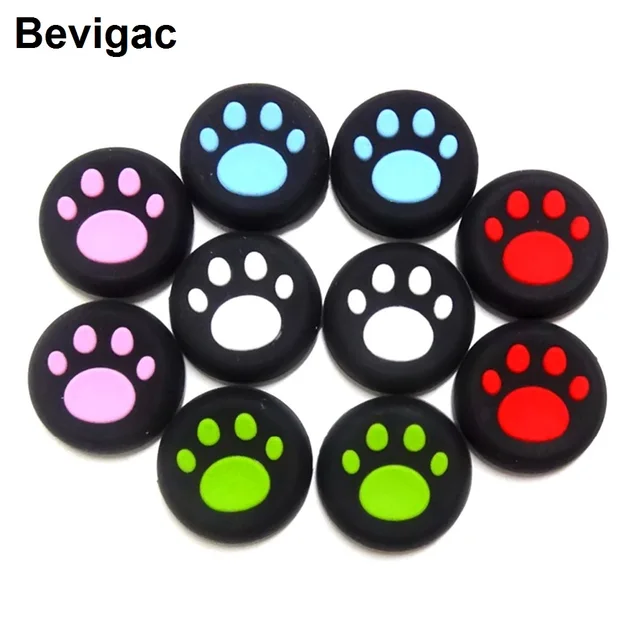 Best Offers Bevigac 8pcs Silicone Controller Thumb Stick Grip Cap Cover Case for Sony Play Station PS Dualshock 4 PS3 Microsoft Xbox One 360