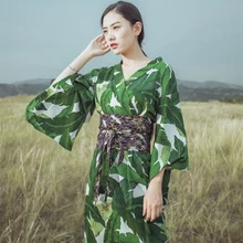 Женское традиционное кимоно костюм сакуры традиционное японское кимоно с принтом журавля винтажное Оригинальное традиционное платье юката