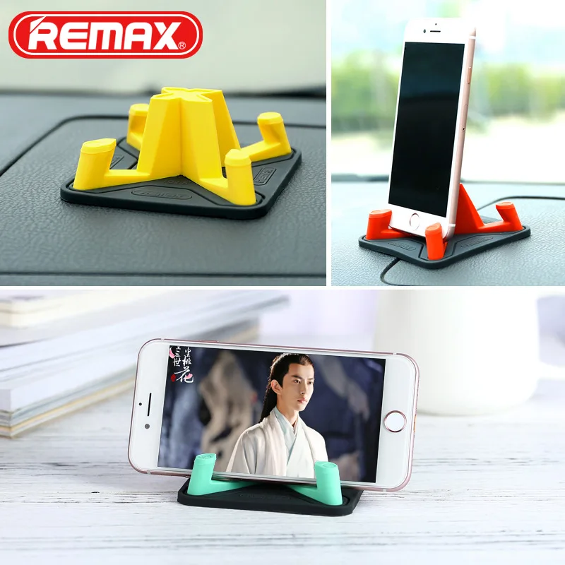 REMAX Pyramid Настольный держатель для телефона универсальный держатель для мобильного телефона Стенд мягкий силиконовый Автомобильный держатель для телефона для Xiaomi iPhone 6 7 X