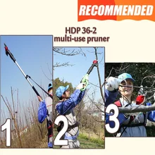 HDP36 2 long arm Tree pruner telescopic pruner 