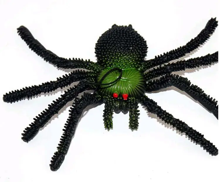 Имитация паука, мягкая резиновая игрушка, имитирующая паука, забавная хитрая игрушка с мозгами, шалость, ужасы, игрушки для Хэллоуина, вечерние украшения, реквизит