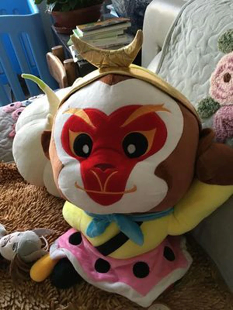 Dorimytrader quality pop anime monkey plush toy Chinese monkey doll baby gift decoration 24inch 60cm DY61890(10)