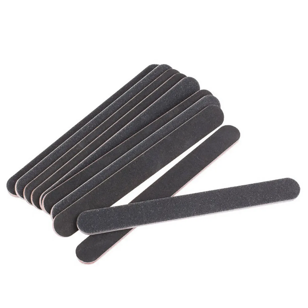 10Pcs Nail Files Sanding 100/180 Round Grit for Nail Art Tips Manicure