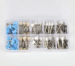 Новый Стоматолог Tool Kit полировки Кисточки красочные Полировальные инструменты профилактический Резина Кубок свинья волос Кисточки