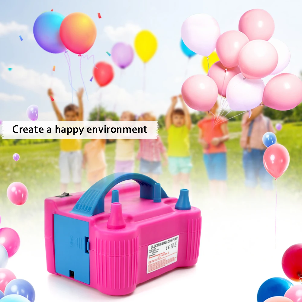 

KKMOON Electric High Power Inflating Two Nozzle Air Blower Fast Portable Inflatable Tool Electric Balloon Inflator Pump