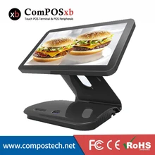 Free Shipping 15 Inch Touch Cash Register Pos System Restaurant Equipment Cash Register All In One POS PC haina touch 15 inch metal touch screen restaurant pos system desktop all in one pc pos machine