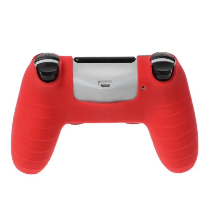 Противоскользящий силиконовый защитный чехол для PlayStation PS4 с крышкой большого