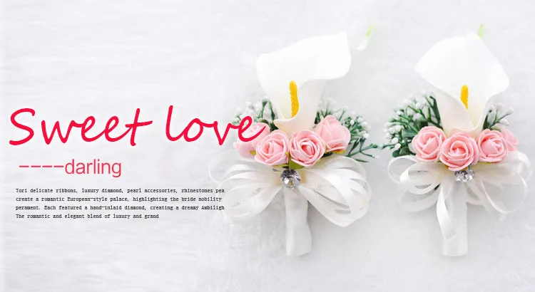 white wedding wrist corsage boutonnieres roses  (6)