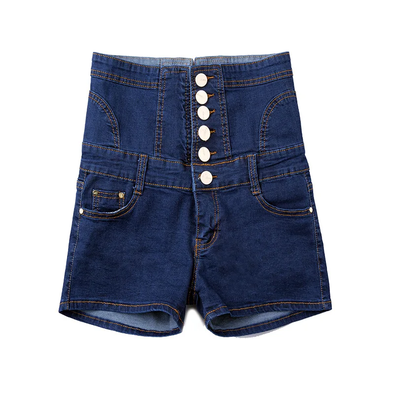 2018 Women High Waisted Denim Shorts 