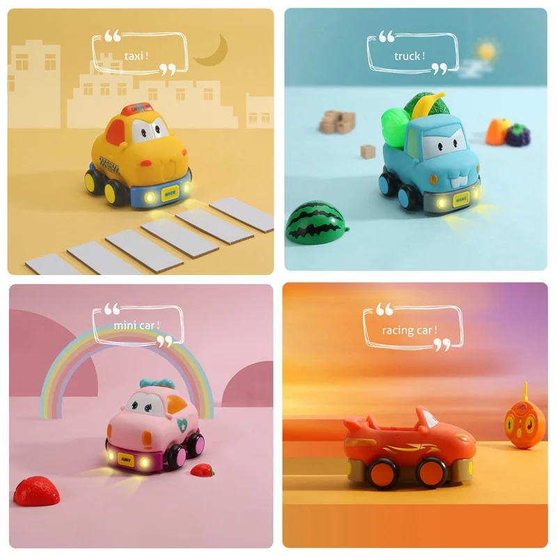 Najtaniej Beiens RC samochód zdalnie sterowanym samochodowym 5 rodzajów Mini zabawki zdalnie sterowane dla dzieci śliczne samochodziki w stylu kreskówki dla dzieci pojazdy zabawkowe samochody odpinany prezent