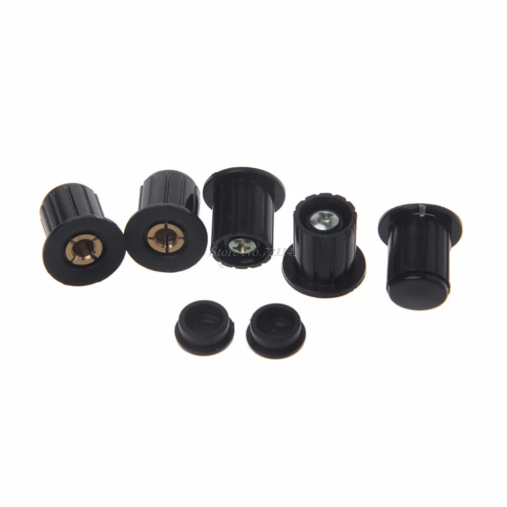 

5 Pcs Black Potentiometer Knob Button Cap For WXD3-13-2W WH5-1A WX14-12