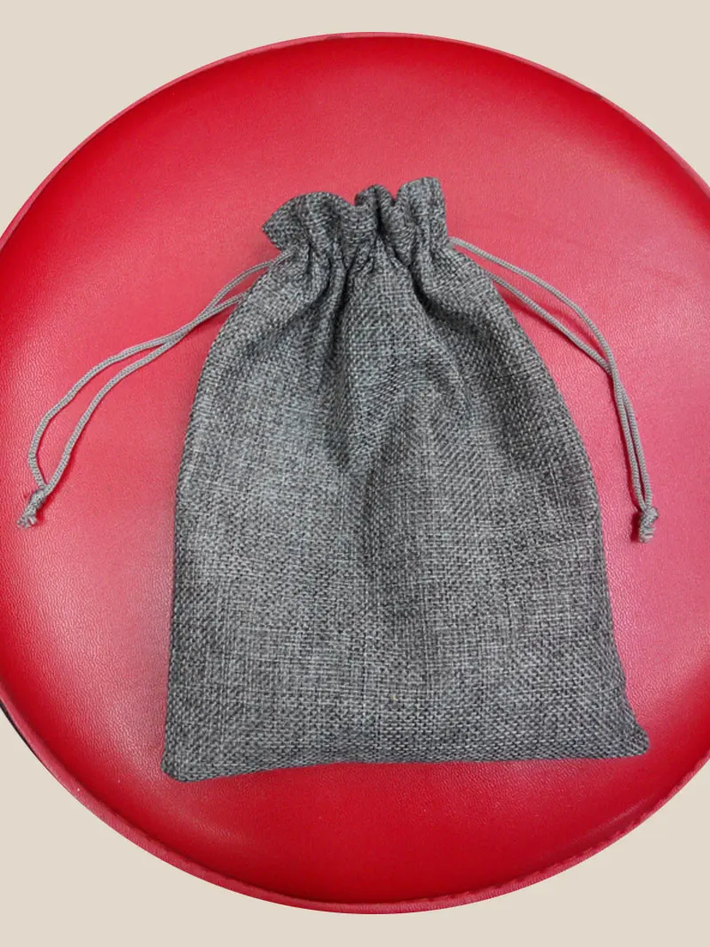 13*18 см 100 шт. подарки сумки Для свадебной вечеринки Drawstring Джутовая сумка ювелирных изделий Подарочная упаковка сумка Ювелирные изделия