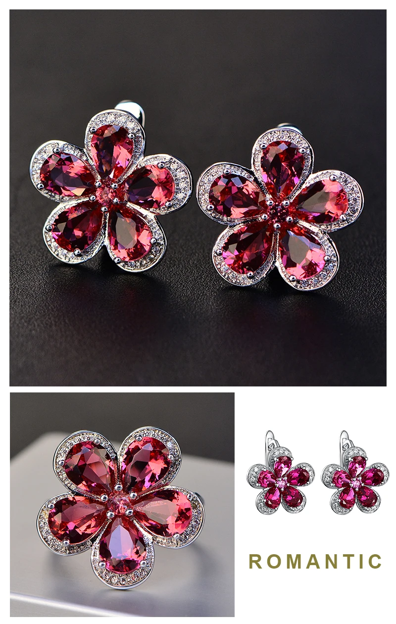 Austria-Swarovski-crystal-red-flower-wedding-stud-earring_07
