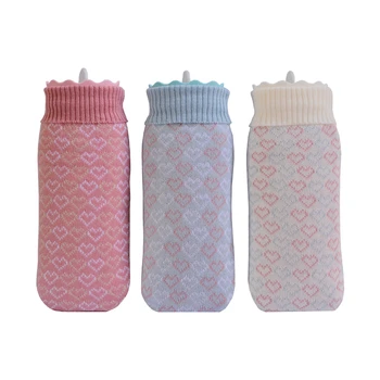 

Silicone Hot Water Bottle Sleeve Knit Knitted Bag Cover Relaxing Heat/Cold Therapy Food-grade Silicone & Sleeve Material Bag