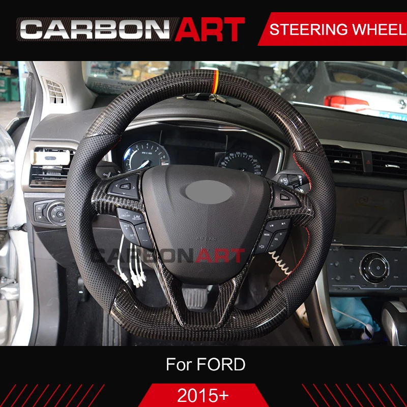 

For mondeo Carbon Fiber Steering Wheel Replacement Carbon steering wheel For Ford Kuga 2017 for Mendeo MK4 Edge