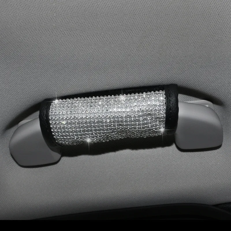 Чехол рулевого колеса автомобиля на руль стразы на сиденье Ibiza кожаный чехол на руль для женщин аксессуары для автомобиля - Название цвета: Roof pull gloves