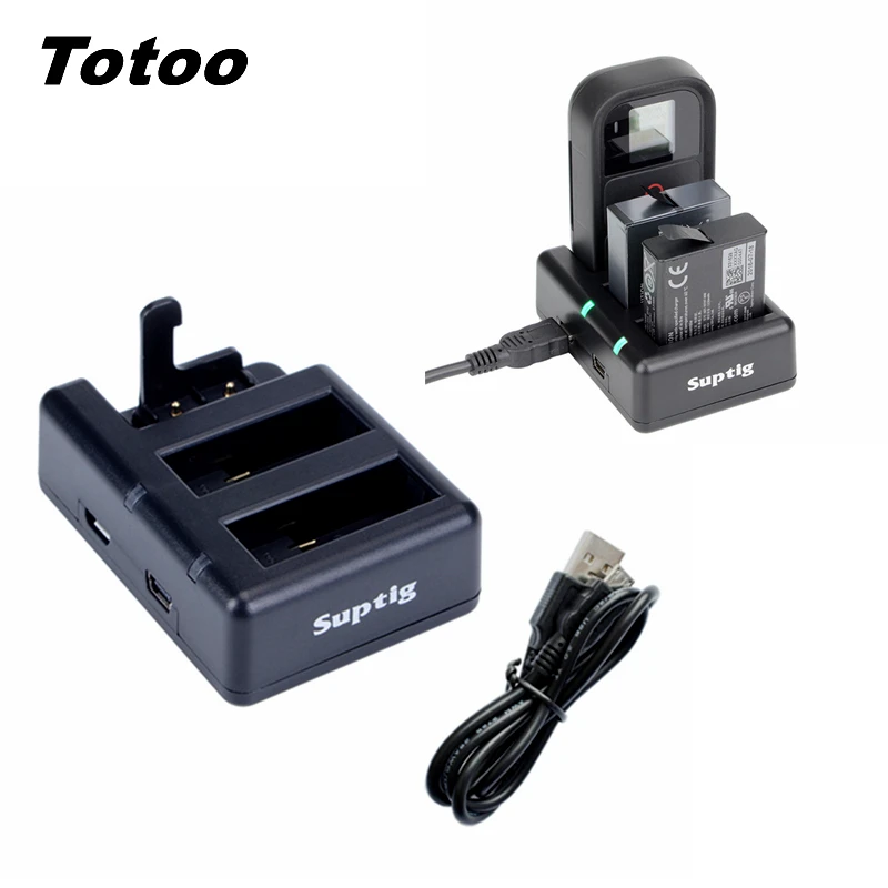 

3 Way Base Slot Battery Charger WIFI Remote Charger For Gopro Hero 7 6 5 Black Go pro 5 6 Battery Remote Charging Accessories