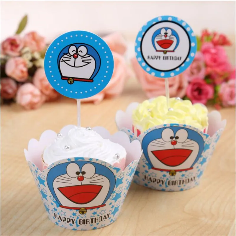 Doraemon Cake Topper Gift For Children Party Decoration