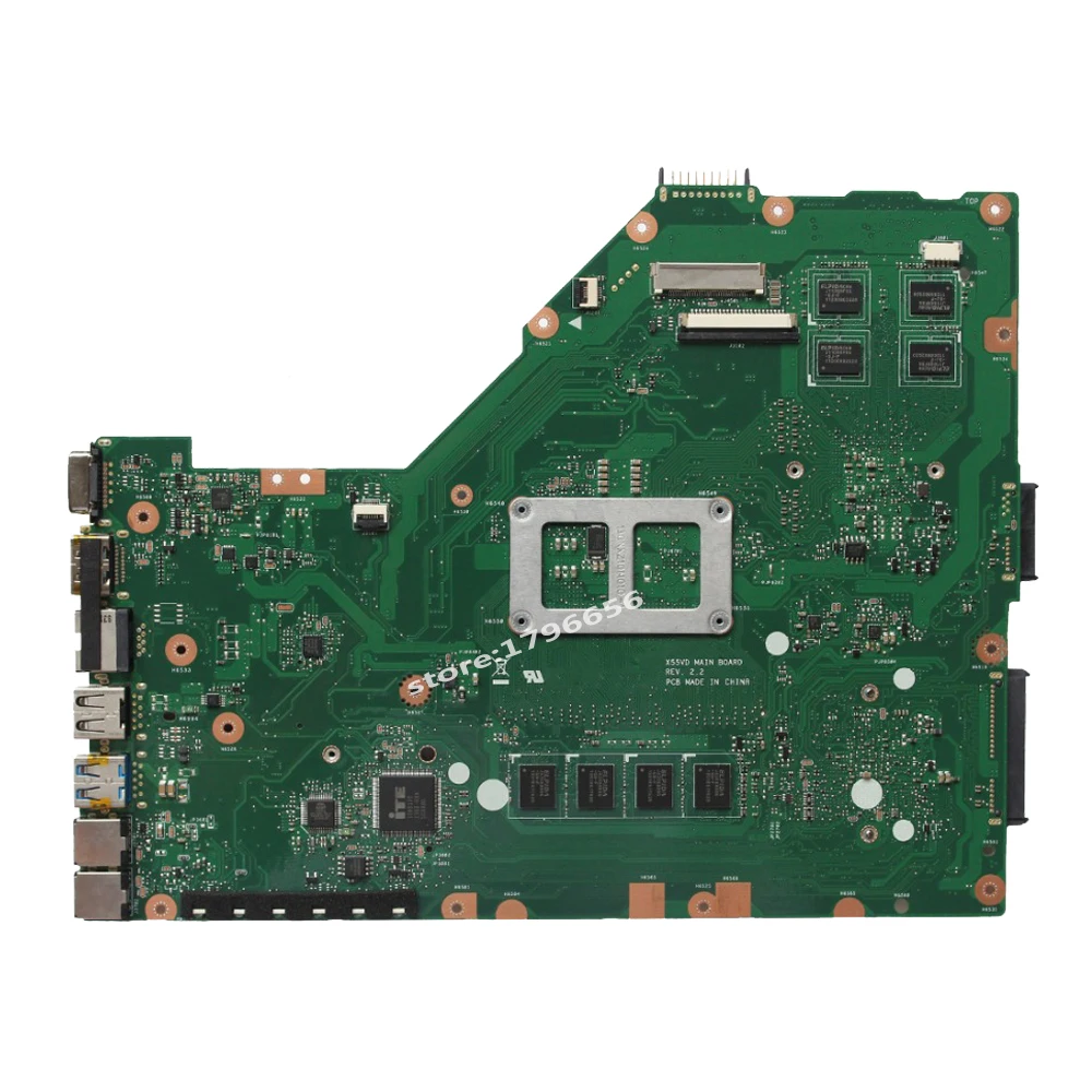  X55VD Laptop motherboard GT610M 4GB RAM REV2.1/2.2 for ASUS X55V X55VD Test mainboard X55VD motherb