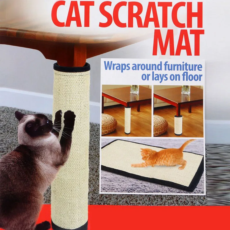 Коврик для кошек pawstrip 40*30 см гибкая сизалевая игрушка защитная мебель Когтеточка