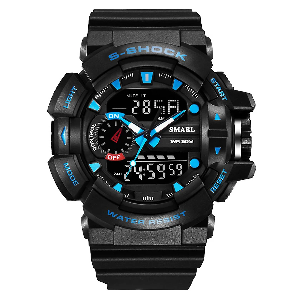 Новые брендовые модные спортивные часы для мужчин G стиль водонепроницаемые спортивные военные часы S-Shock мужские Роскошные Кварцевые светодиодные цифровые часы