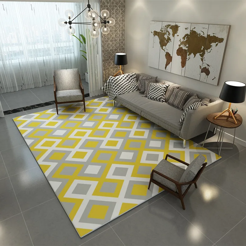  Nordic Modern Simplicity Carpet The Sitting Room The Bedroom Tea Table Rugs Non-slip Mats Geometric - 32836523391