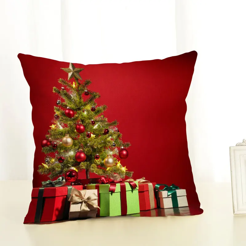 Новогодние рождественские украшения для дома Снежный декор для украшения дома аксессуары Natal Navidad разнообразная наволочка с рисунком дерева - Цвет: 13