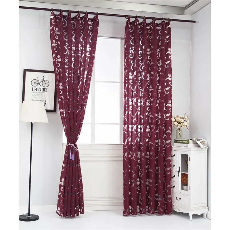 

ISHOWTIENDA Rod Offset Printing Butterfly Screen Window Curtain Tulle Door Window Curtain Drape Panel Sheer Scarf Valances#Y40