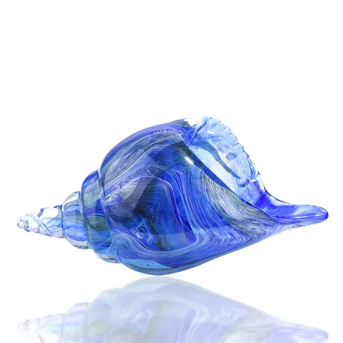H& D большая стеклянная раковина морские раковины ручной выдувное стекло скульптура животного для дома/офиса/книжная полка Современное украшение - Цвет: Type 2