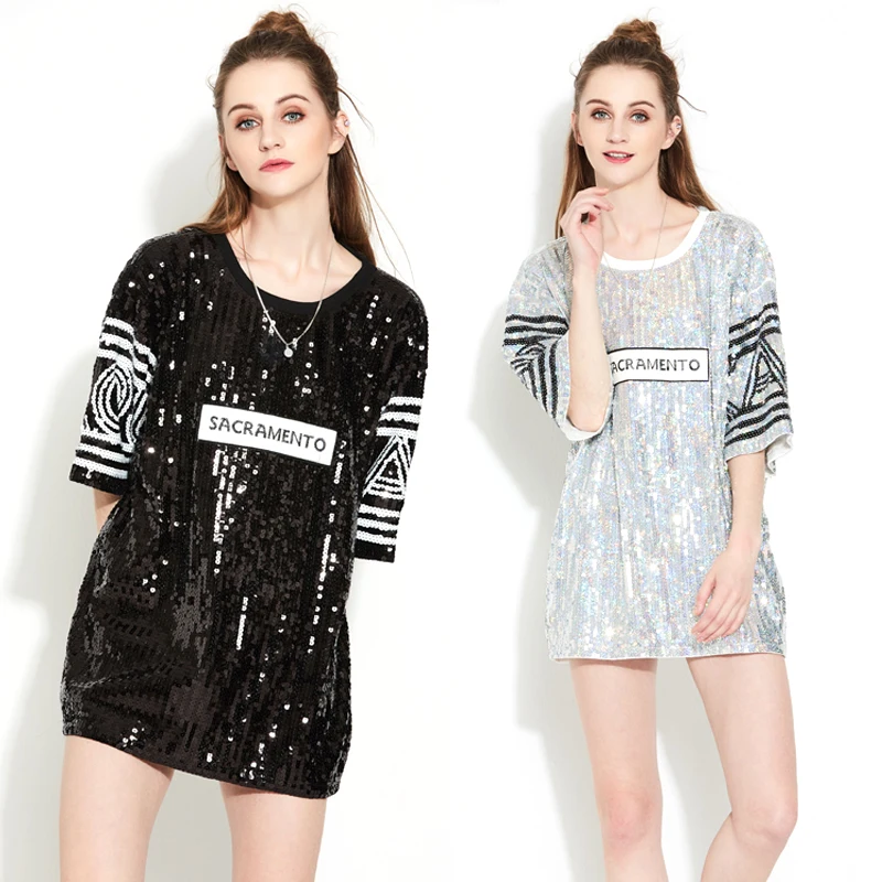 Женские Клубные платья 2020 платье футболка с блестками|club dress|sequin t shirt dresswomen club dresses