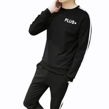 Rlyaeiz Модный повседневный комплект мужской спортивный костюм Весенняя спортивная одежда с длинными рукавами полосатые толстовки+ брюки мужские спортивные костюмы