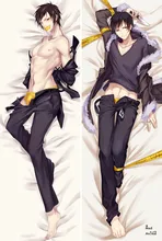 Anime DuRaRaRa!! Characters Orihara Izaya & Heiwajima Shizuo & Ryugamine Mikado Hugging body Dakimakura pillowcase durarara orihara izaya berber fleece black hoodie with cat ears cosplay costume