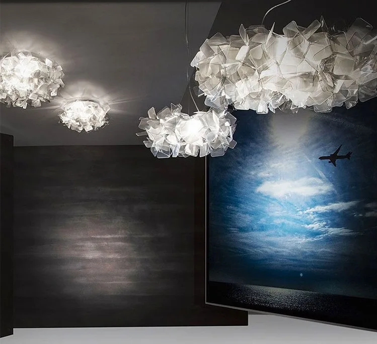 

Living room cloud chandelier bedroom warm romantic children room lamp