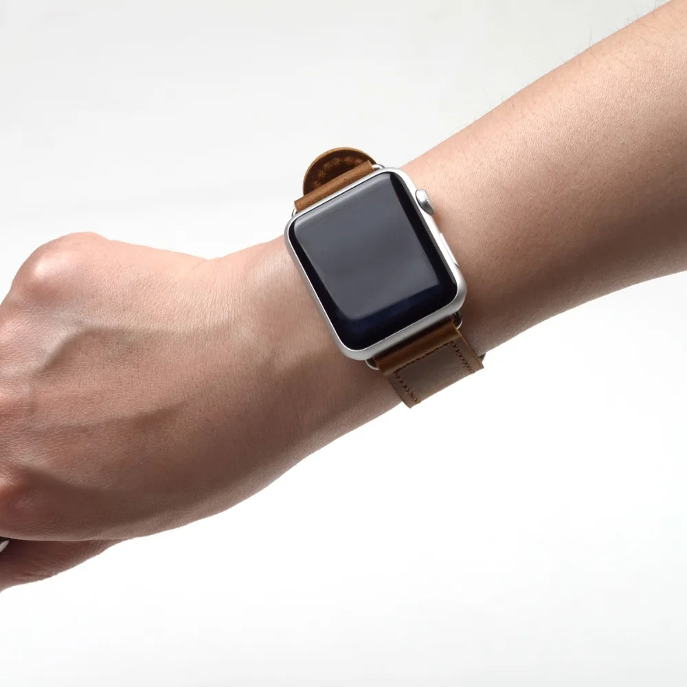 Ремешок из натуральной кожи для часов Apple Watch 38/40/42/44 мм|Ремешки часов| |