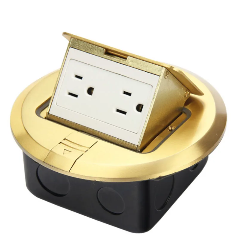 

Ground socket circular socket / pop up copper alloy two standard American standard copper plug DC-035