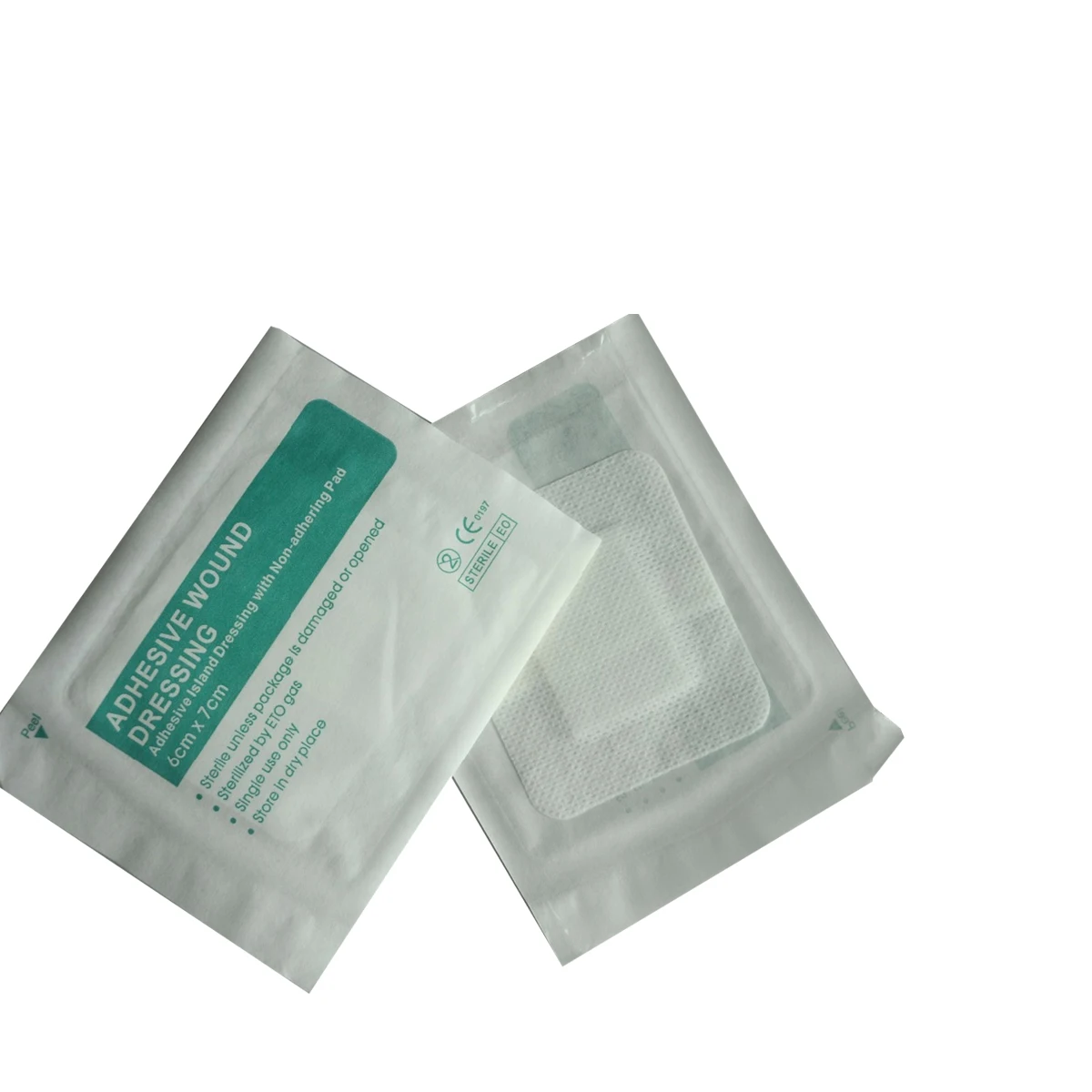 5pcs Non-woven Gauze Bandage Adhesive Wound Dressing Medical Sterilization Hemostatic Patch 10*10cm