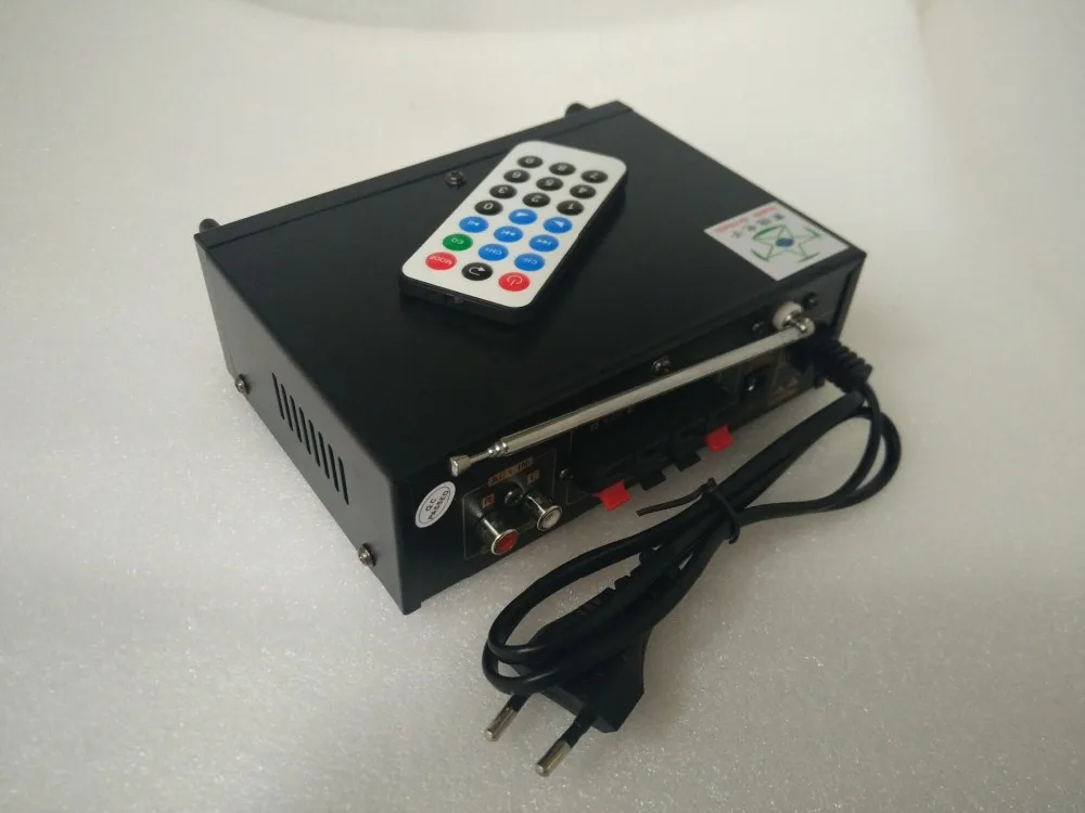 

220-240V Home 2.0 Channel 60W Bluetooth Remote Control Amplifier Support MF USB SD Card