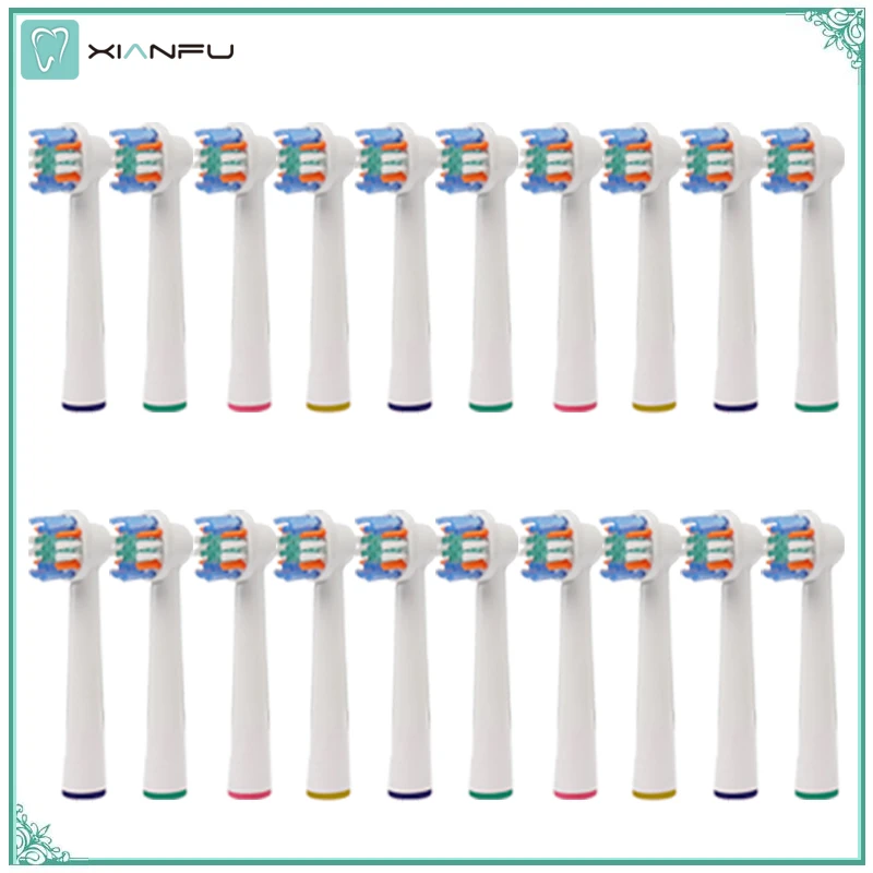 

20PCS Electric Toothbrush Replacement Tooth Brush Heads for Braun Oral b Toothbrsuh Heads Triumph Vitality Sensitive Nozzles